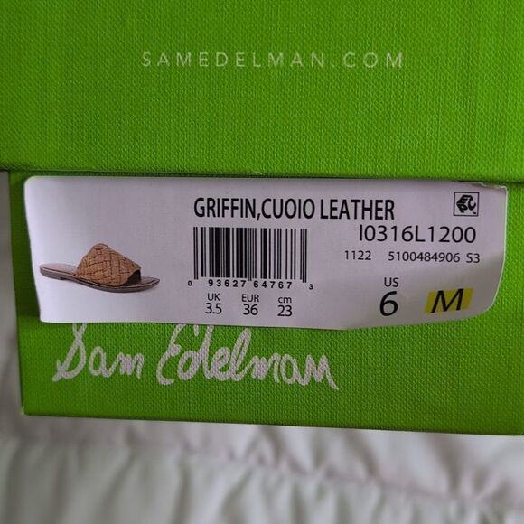 Sam Edelman size 6 Griffen Cuoio Leather Slide Sandals, NEW - Picture 4 of 8